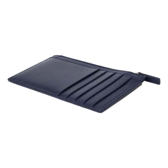 Balenciaga Cash Navy Leather Large Coin Card Holder - Picture 7 of 7